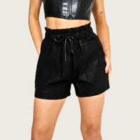 Black-Faux-Leather-Shorts