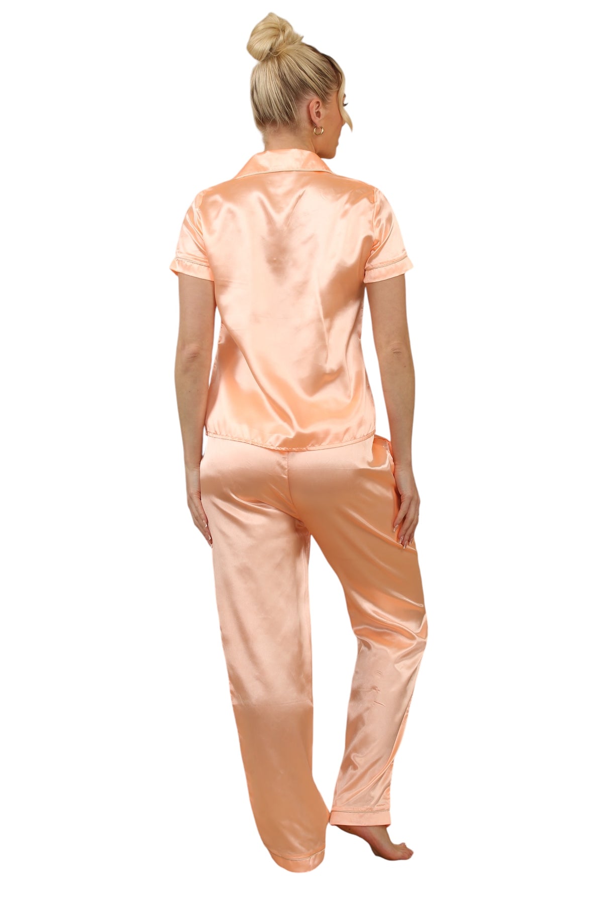 Champagne Satin Pyjama Set – Elegant & Comfortable Sleepwear for Women