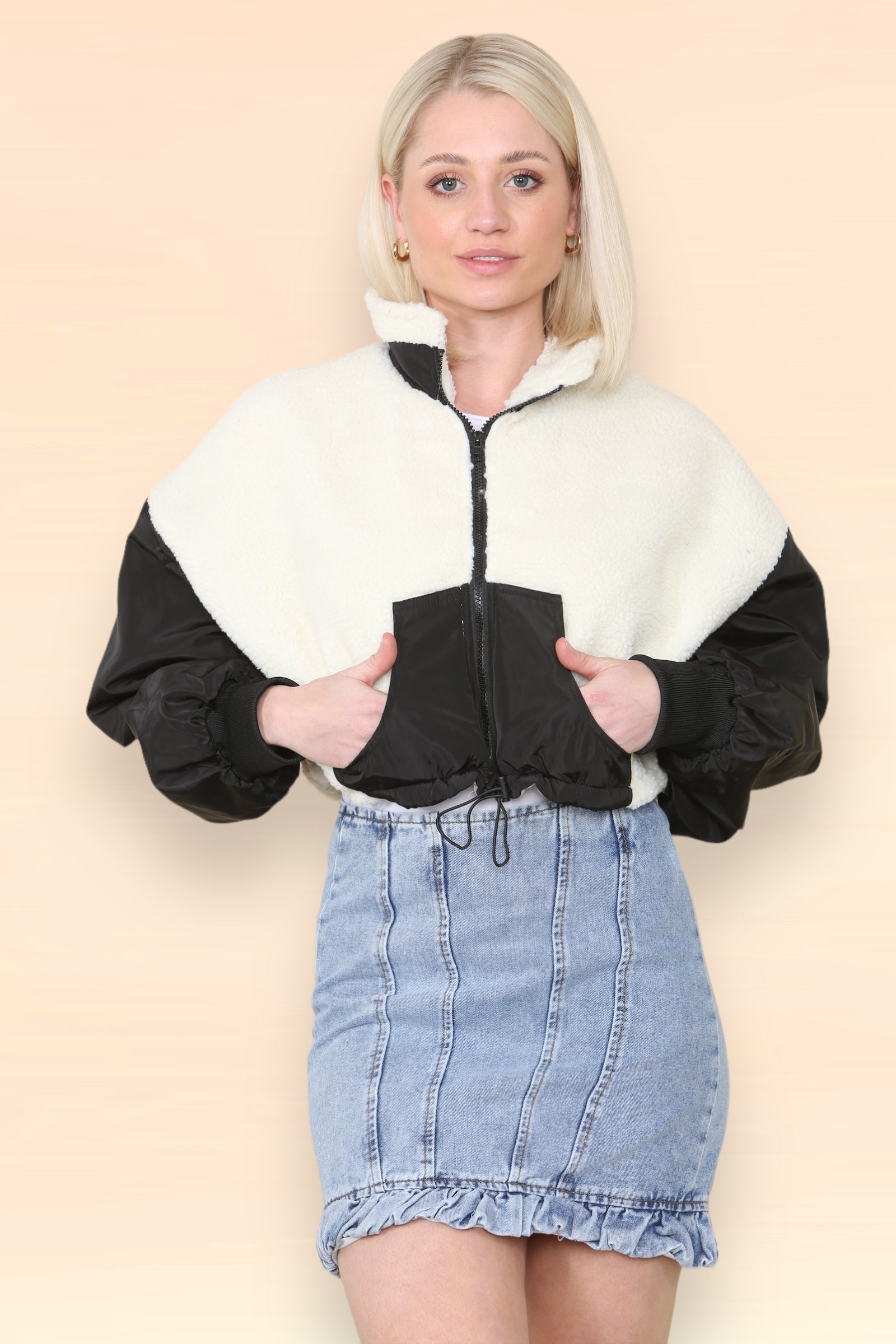 Nylon windbreaker womens best sale