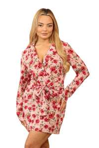 Womens Floral Mini Dress