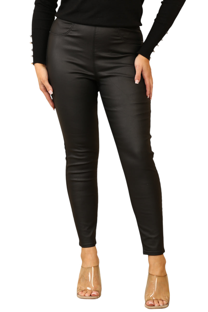 Sleek Black Luxury Jeggings