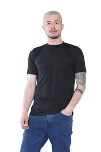 Men's Classic Black T-Shirt – Premium Cotton Crew Neck Tee for Everyday Wear