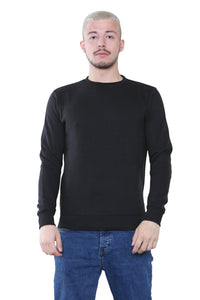 Men's Classic Black Sweatshirt - Casual Comfort and Stylish Fit