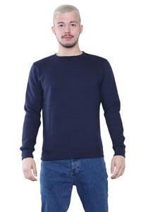 Men's Classic Navy Sweatshirt - Casual Comfort and Stylish Fit